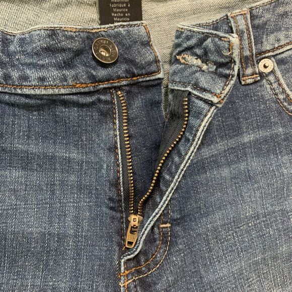 Calvin Klein Flared Jeans Women 14 Blue 5-Pocket Design‎ Stretch Belt Loops E50 - Picture 8 of 16